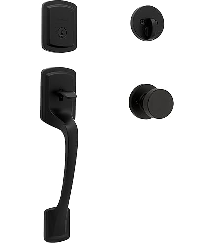 Schlage F60 ADD 622 GEO Addison Front Entry Handleset with